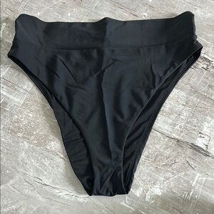 Aerie Black Bikini Bottoms Classic Swimwear